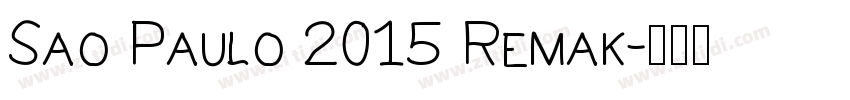 Sao Paulo 2015 Remak字体转换